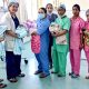 Dr. Sumita Prabhakar with IVF team and healthy babies in Dehradun