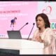 Dr. Sumita Prabhakar, Gynecologist in Dehradun, addressing at UPCON 2026 in Varanasi